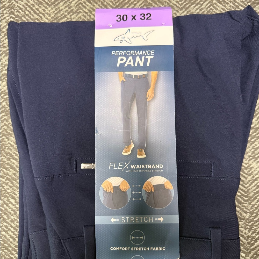 Greg Norman Collection Navy Flex Chinos